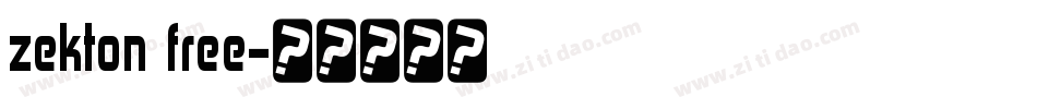 zekton free字体转换